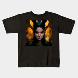 Forest Dragon Queen Kids T-Shirt